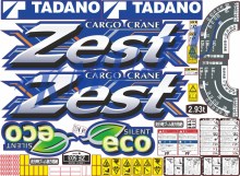 Комплект наклеек для КМУ Tadano Zest 500